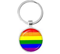 Fopytu LGBT Rainbow Gay & Lesbian Pride Keychain Bisexual Pride Regali Transgender Pride Jewelry Ricorda Sempre Che Sei più Coraggioso di Quanto Credevi