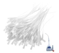 Fopytu Testi in Bottiglia per Colla in Plastica 100 Pezzi Incounta Micro-Tips Tips Estender Applicatore di Precisione per Laboratorio di Artigianato