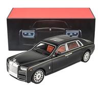 For 1:18 Rolls-Royce Phantom modello di auto in lega di zinco giocattolo auto pressofusa con suono e luce modello di auto da collezione(Black)