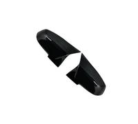 For 1 2 3 3GT 4 For M2 I3 Series F30 F31 F32 F33 F34 F20 F21 F22 F23,Wing Mirror Cover, Car Side Rearview Mirror Cap Cover White Mirror Shell Rearview Mirror Cover(Gloss Black)