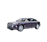 For 1:24 Hongqi H9 Car Model A Simulazione Di Una Berlina Domestica Ornamento Da Collezione E Grande Auto Giocattolo Raffinato(Purple)