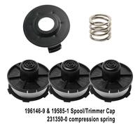For-195858-1 196146-9 Tap&go Linea Bobina Cover Set 1.6mm Trimmer-DUR181Z