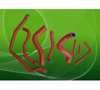 For 1989-1995 BMW E34 M50 525 525I 528 530 530I 6CY SILICONE RADIATOR HOSE RED