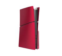 For 5 Slim Hard Plastic Faceplate Shell Replacement Plate Cover for PS5 Console Disc Version Red
