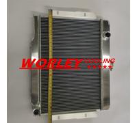 FOR 72-86 Jeep CJ CJ5 CJ7 V8 Chevy Engine Aluminum Radiator/Conversion 73 74 75