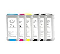 For 72 Cartuccia d'inchiostro compatibile hp72 for De-ignJet T770 T790 T1120 T1200 T1300 T620 T610 T1100 T2300 inchiostro for stampante 130 ml(PK - Dye - 1PC)