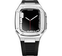 For 8 7 6 5 4 SE 41/44/45mm Stainless Steel Watch Case Band Modification Kit，Light Duty Rugged Watchband ProtectiveKit Accessories