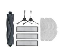 For accessori for aspirapolvere Dreame Bot D9 Max Gen 2, spazzola in gomma, spazzola laterale (nero/bianco), filtro HEPA, panno for mocio, pezzi di ricambio Lodevole(D9 max gen 2 black)