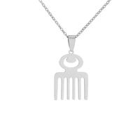 For African Symbol Stainless Steel Map Pendant Necklaces Map Jewelry Gold Color Items for Bridal Women Man Party Gifts Earrings Sets Round Ball Jewelry (Model 4)