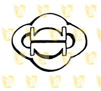 For Alfa Romeo 155 1.9TD Tirante Tassello Centrale Marmitta Unigom