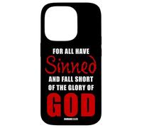 For All Have Sinned - Romans 3:23 KJV Christian Gospel Custodia per iPhone 14 Pro