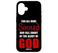 For All Have Sinned - Romans 3:23 KJV Christian Gospel Custodia per iPhone 16