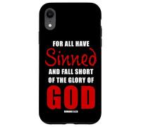 For All Have Sinned - Romans 3:23 KJV Christian Gospel Custodia per iPhone XR