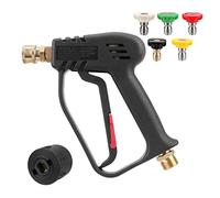 For Alta Pressione 4000PSI For La Pulizia Dell'auto Con 5 Kit Di Ugelli Colorati For Pistola Ad Acqua For La Pulizia A Connessione Rapida(Gun+Nozzle+Adapter)
