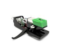 For AT95E Testina magnetica mobile Stilo in lega di alluminio Supporto for testina Collegare for LP Giradischi in vinile Giradischi Fonografo(Connect Kit Black)