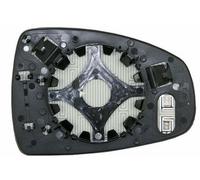 For AUDI A1 DAL 2010> VETRO + PIASTRA RETROVISORE SX TERMICO ASFERICO CROMATO