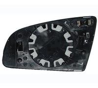 For AUDI A4 10.2001>12.2003 VETRO + PIASTRA RETROVISORE SX ASFERICO TERMICO