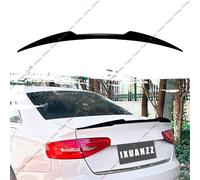 For Audi A4 S4 RS4 B8 2008-2016 Gloss Black Rear Boot Trunk Spoiler Lip Wing