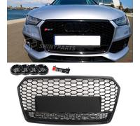 For Audi A7 C7.5 S7 2016-2018 Front Mesh Bumper Grille RS Style Honeycomb Black