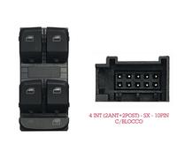 PULSANTIERA BLOCCO INTERRUTTORI ALZACRISTALLI PORTA ANTERIORE SINISTRA 4 TASTI 10 PIN