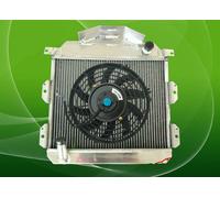 For Austin Healey 100-4 1953-1956 1954 1955 53 54 55 56 Aluminum Radiator+FAN MT