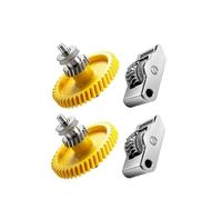 For Ba-mbu Lab P2S Kit ingranaggi estrusore Ingranaggio in acciaio temprato Liscio ad alta precisione resistente all'usura for Ba-mbulab P2S Accessori Aggiornamento P2s(Nickel-Plated x2)