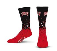 For Bare Feet NCAA UNLV REBELS Spray Zone Crew Sock Team Color Large