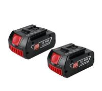 For Bosch 18V 6.0Ah Professional Rechargeable Lithium Battery BAT609, BAT609G, BAT618, BAT618G, BAT614, Fast Charge Charger(2pcs)