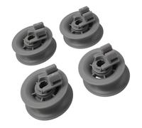 For Bosch for Siemens for Neff for Constructa for Indesit for Junker Serie Ruota di ricambio for cestello superiore lavastoviglie 611666 31 mm x 14 mm Grigio Confezione da 4