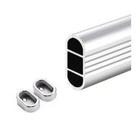 for Both Inside and Outside the Closet,Thickened Closet Bar, Wardrobe Rod Holder, Aluminum Alloy Clothes Hanging Bar Rail, Easy Install(70cm/27.56in)