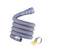 For camper, roulotte, camper, lunghezza estesa da 5 m a 40 cm, grigio, tubo di scarico pieghevole portatile, kit tubo flessibile di scarico espandibile con adattatore regolabile(300CM)