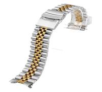 For Casio for MDV107-1A MDV106-1A 22mm Cinturino for orologio subacqueo in acciaio e metallo di ricambio for cinturino da polso CASIO(B-Silver Gold)
