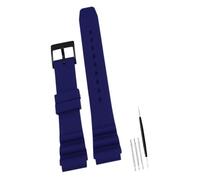 For CASIO for Swordfish MDV106-1A MDV-107 MTP-VD01 MDV-106D EFR-303L Cinturino da polso sportivo in silicone da uomo (22 mm)(Blue black)