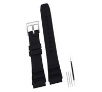 For CASIO MDV106-1A MDV-107 MTP-VD01 MDV-106D EFR-303L Cinturino in silicone for orologio sportivo da uomo, 22 mm (22 mm)(Black Silver)