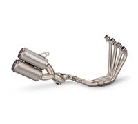 For CBR650F For CBR650R Motorcycle Complete Full Set Exhaust Double Exit With Net Muffler Front Link Pipe Slip On Line