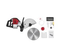 For Cemento Senza Fili | Scanalatrice For Muri Da 1400 W Con Lama 13 Pollici E Ruote | For Taglio A Umido A Benzina A 2 Tempi Costruzione robusta