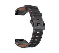 For cinturino in pelle a sgancio rapido for Garmin Fenix8/7X/7pro 6/5/965 22 26MM Sostituisci il cinturino dell'orologio(Black,26mm)