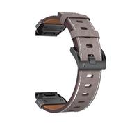 For cinturino in pelle a sgancio rapido for Garmin Fenix8/7X/7pro 6/5/965 22 26MM Sostituisci il cinturino dell'orologio(Light Grey,22mm(Fenix8 47mm))