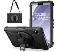 for compatible with Samsung Galaxy Tab A9Case8.7Inch2023,with360Rotating Hand Strap & Shoulder Strap,Heavy Duty