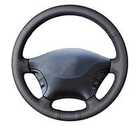 For Crafter Hand-stitched Black Leather Car Steering Wheel Cover For Benz W639 Viano Vito Sprinter Coprivolante