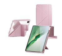 for Custodia compatibile con Huawei MatePad Mini 8.8'' 2025, supporto multi-angolazione, custodia trasparente in acrilico pieghevole con portapenne per(Pink)