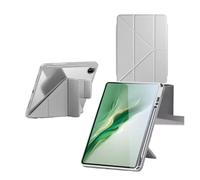 for Custodia compatibile con Huawei MatePad Mini 8.8'' 2025, supporto multi-angolazione, custodia trasparente in acrilico pieghevole con portapenne per(Silver)