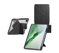 for Custodia compatibile con Huawei MatePad Mini 8.8'' 2025, supporto multi-angolazione, custodia trasparente in acrilico pieghevole con portapenne per(Black)