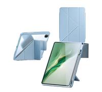 for Custodia compatibile con Huawei MatePad Mini 8.8'' 2025, supporto multi-angolazione, custodia trasparente in acrilico pieghevole con portapenne per(Sky Blue)
