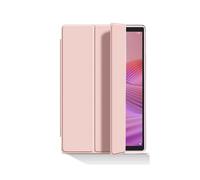 for Custodia compatibile con Lenovo Tab One 8.7'' 2025 (modello: TB305FU) Leggera copertura con supporto ripiegabile in tre con funzione di spegnimento/riattivazione automatica per(Pink)