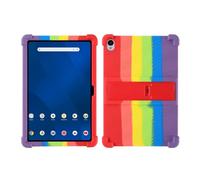 for Custodia compatibile con Onn 11" Core Android 16 Tablet modello 2026, custodia protettiva regolabile in silicone morbido antiurto for bambini per(Rainbow)