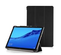 for Custodia for tablet compatibile con Huawei MediaPad M3 Lite 10 BAH-W09/L09/AL00 10.1" Slim Magnetic Case Tri-Folded Stand Funda Auto Sleep per(Black)