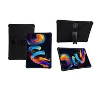 for Custodia in silicone compatibile con TCL NxtPaper 11 Plus 11.5'' (9469x) Tablet Supporto pieghevole Cover protettiva 4 angoli addensati antiurto per(Black)