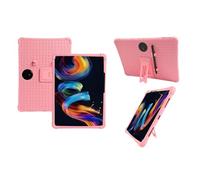 for Custodia in silicone compatibile con TCL NxtPaper 11 Plus 11.5'' (9469x) Tablet Supporto pieghevole Cover protettiva 4 angoli addensati antiurto per(Pink)