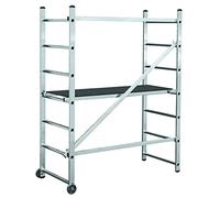 For Demand lia174 Scala Piattaforma di Lavoro con 2 x 7 gradini, 3 m Altezza di Scala, 1560 mm x 680 mm Piattaforma Diametro